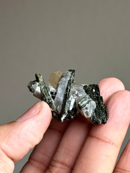 Hedenbergite & Quartz