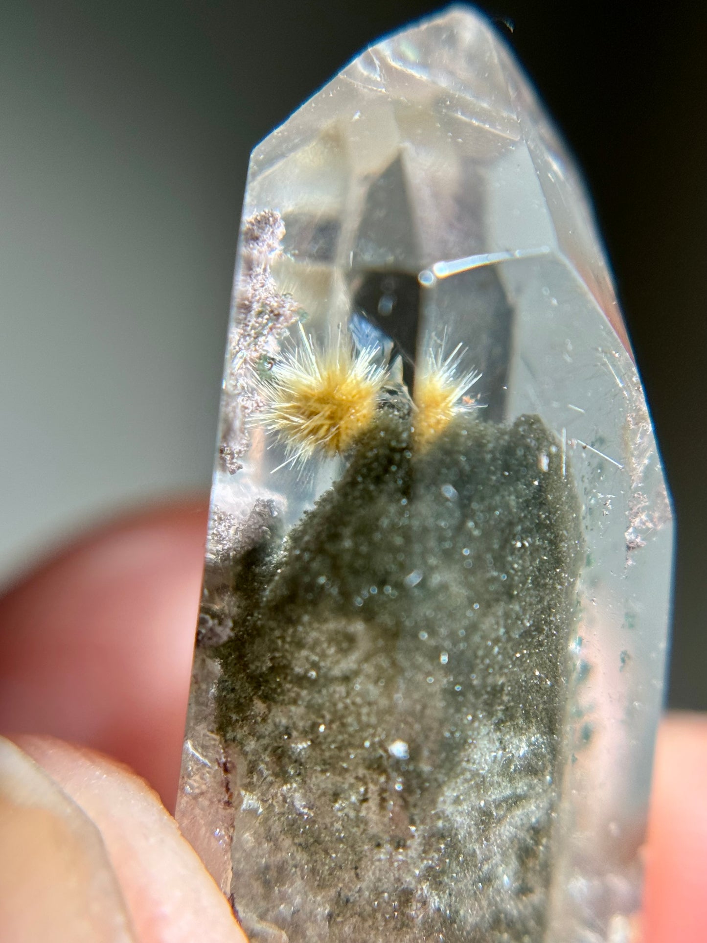 Dandelion Rutile in Quartz (Polished)