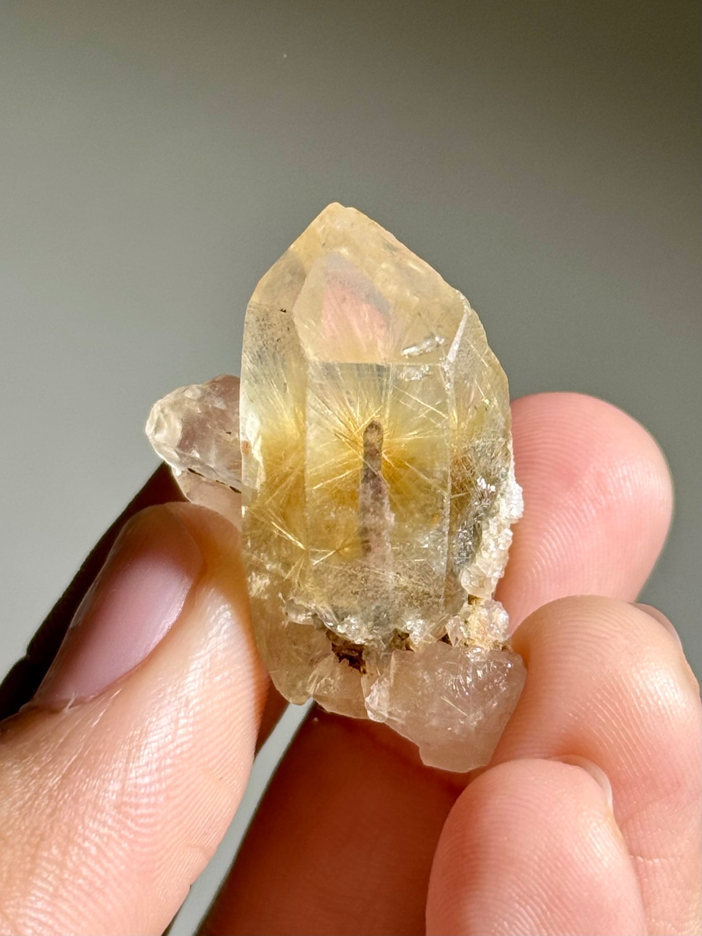 Rutile in Quartz