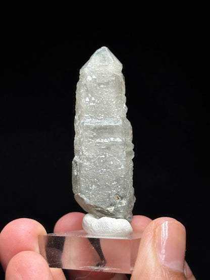 Pink Fluorite on Smoky Quartz