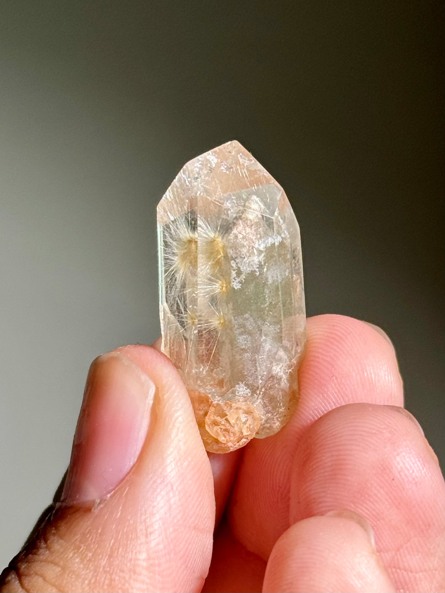 Dandelion Rutile in Quartz (Polished)