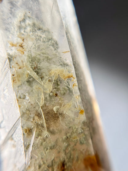 Cookite & Tremolite in Quartz