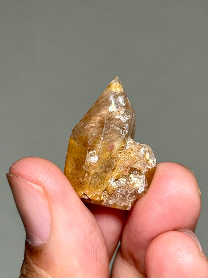 Semi-Polished Himalayan Quartz with Rutile