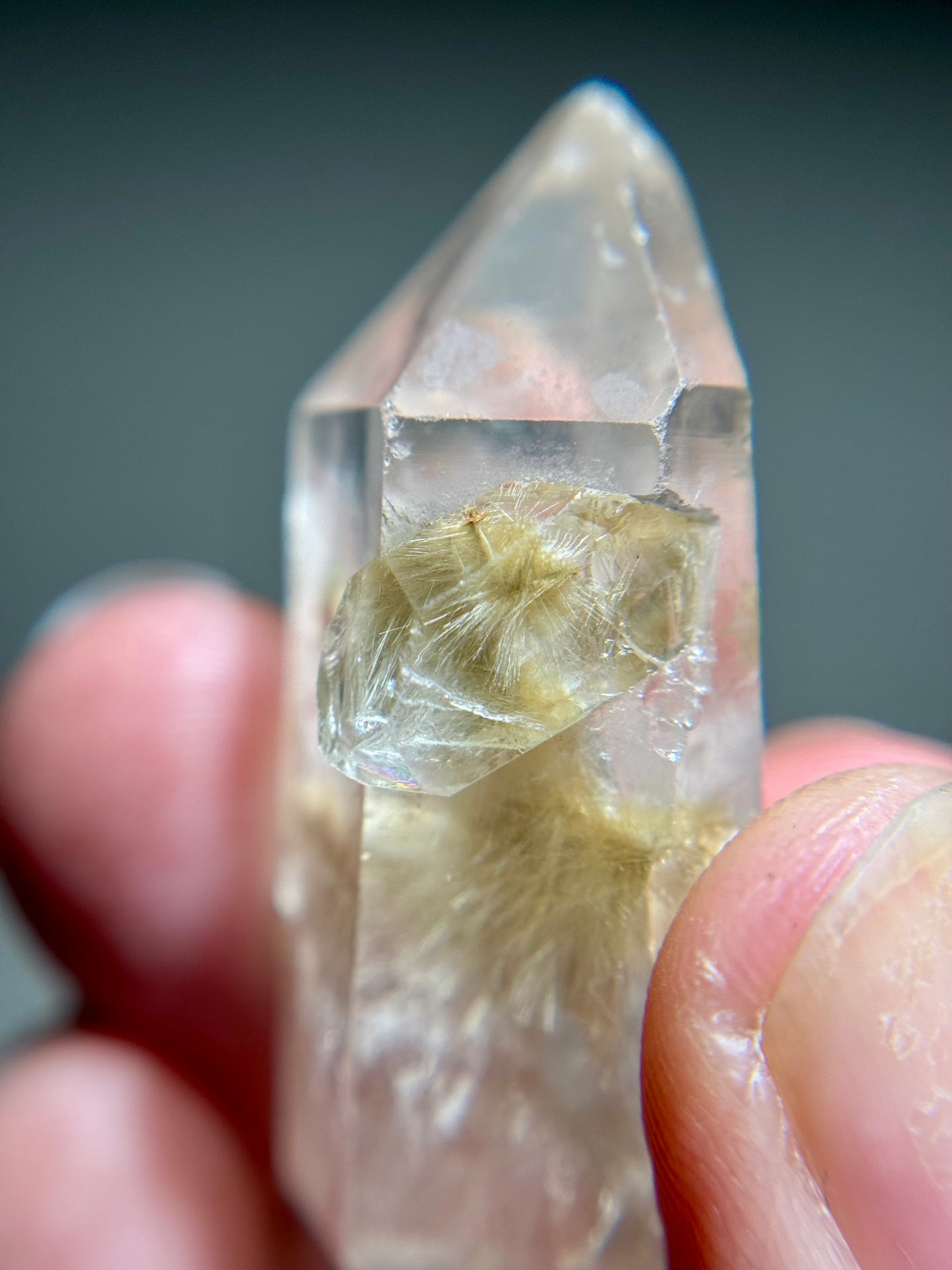 Dandelion Rutile in Quartz