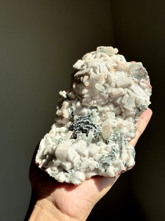 Calcite, Hematite & Quartz