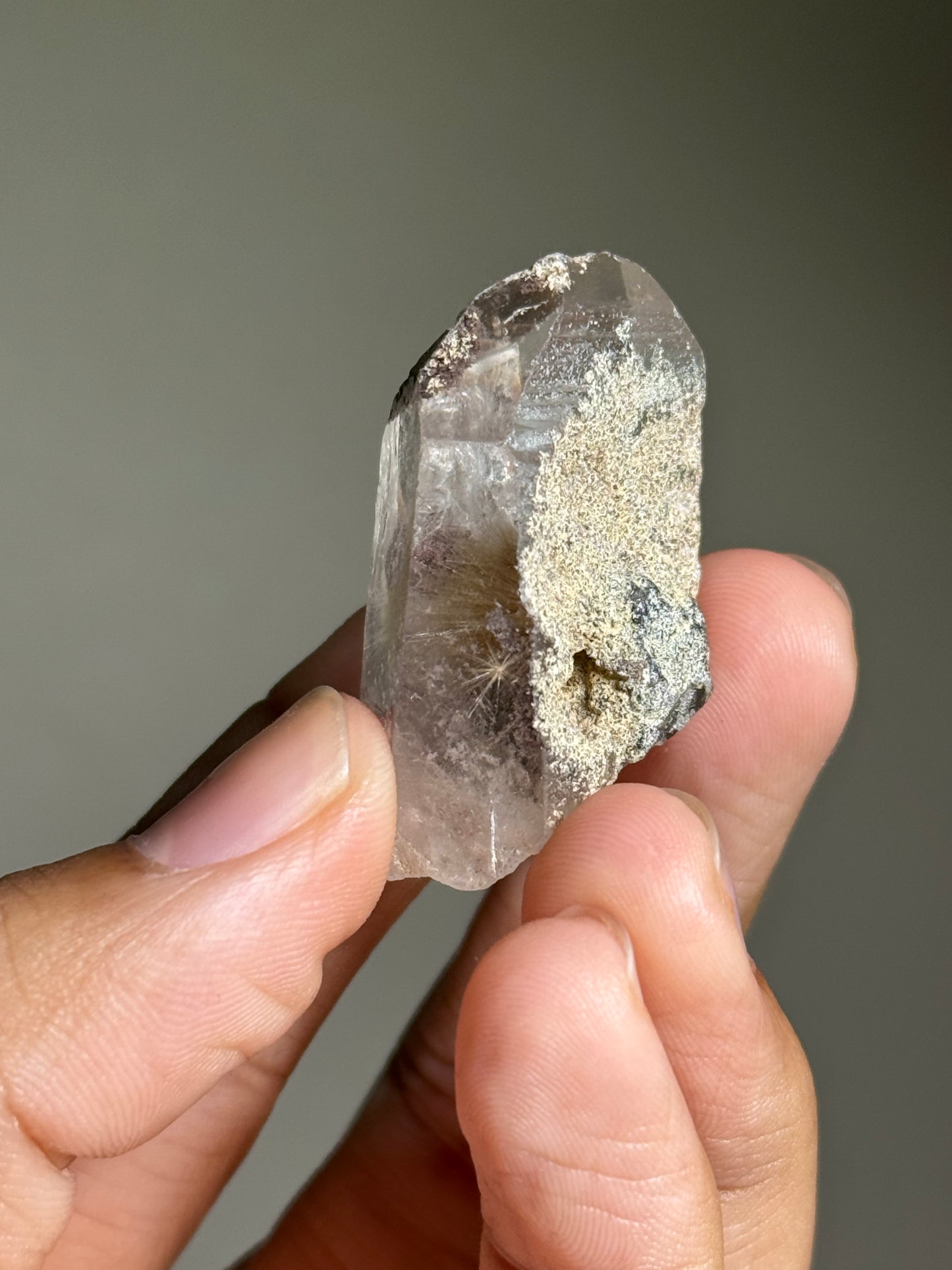 Dandelion Rutile in Quartz