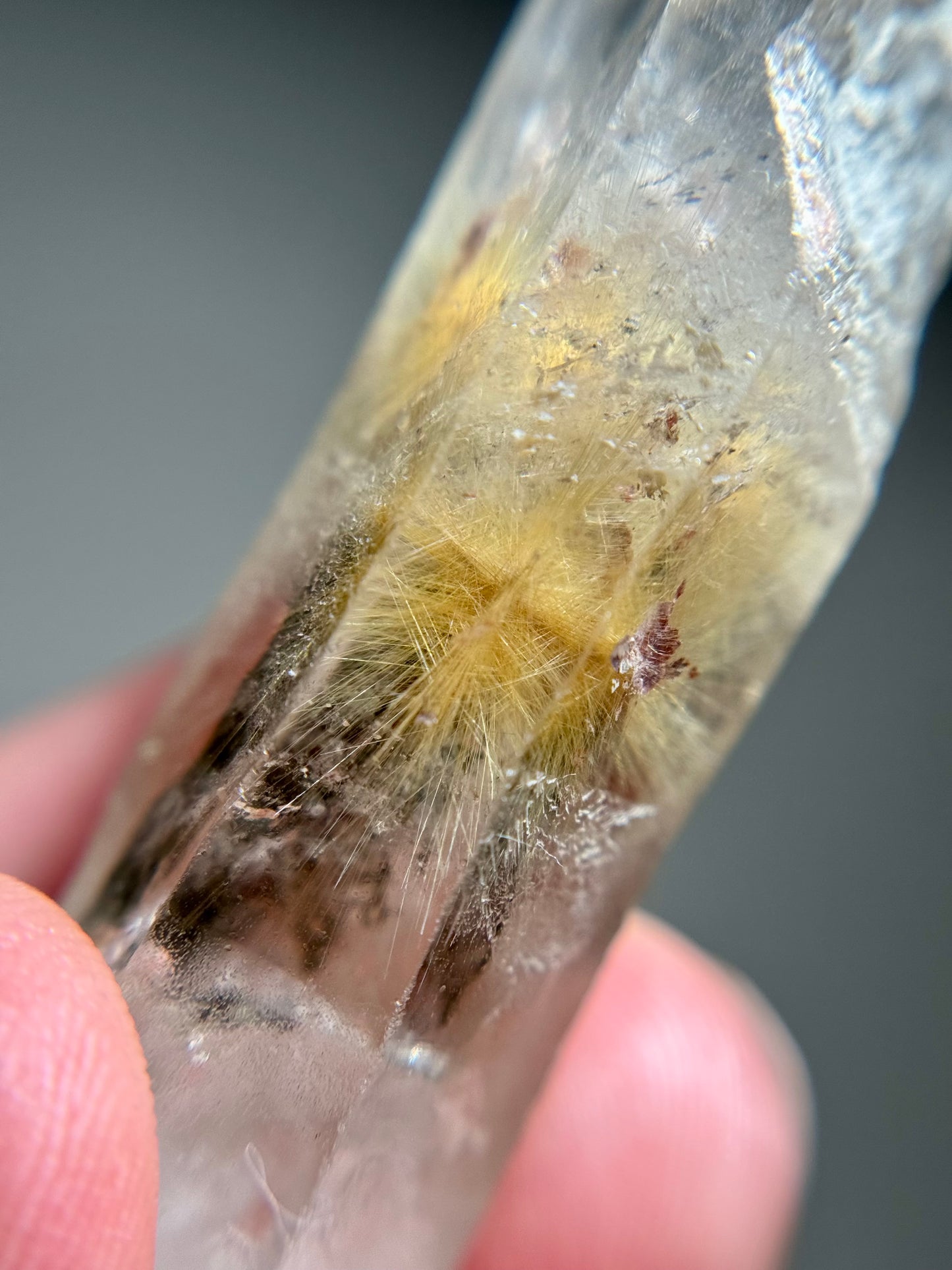 Dandelion Rutile in Quartz