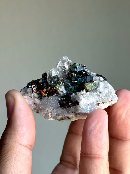 Dolomite, Chalchopyrite & Quartz