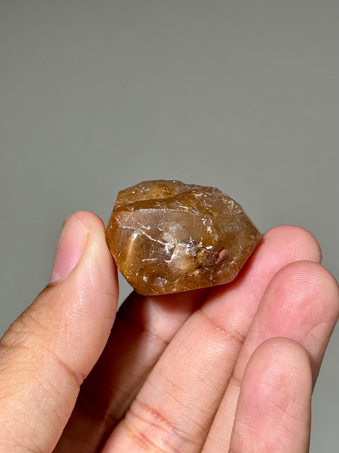 Semi-Polished Himalayan Quartz with Rutile