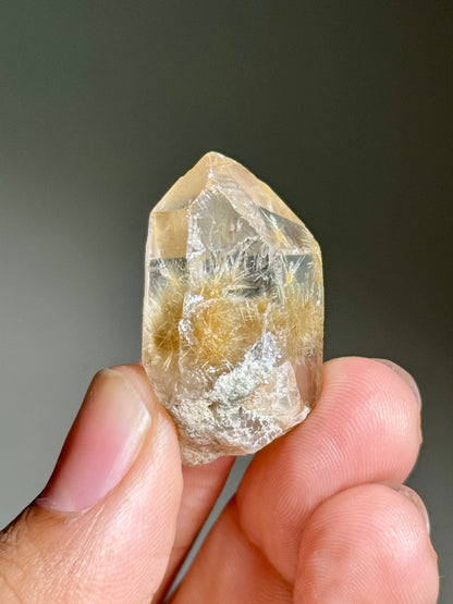 Dandelion Rutile in Quartz