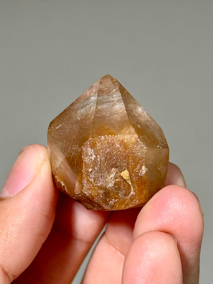 Semi-Polished Himalayan Quartz with Rutile