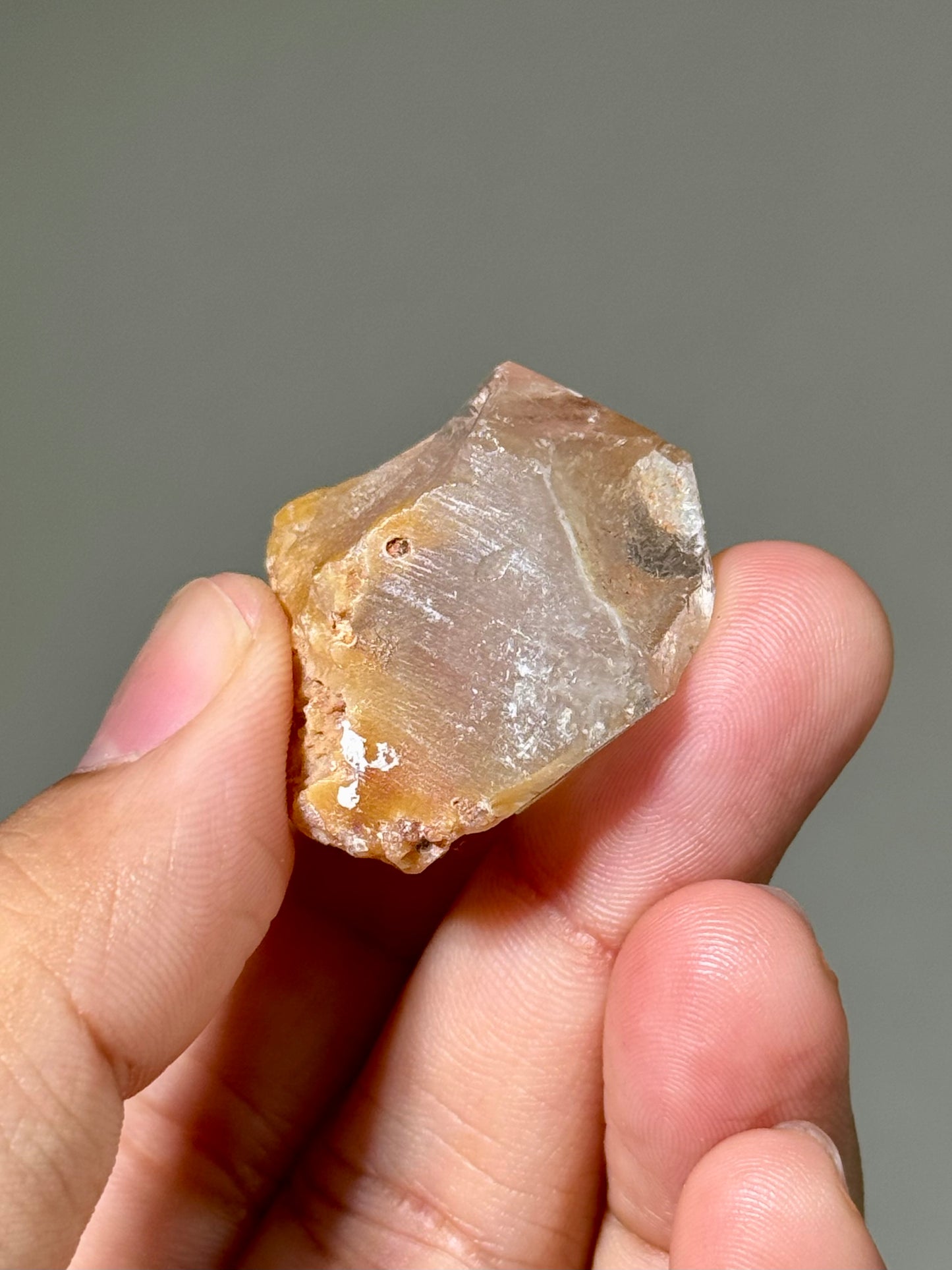 Semi-Polished Himalayan Quartz with Rutile