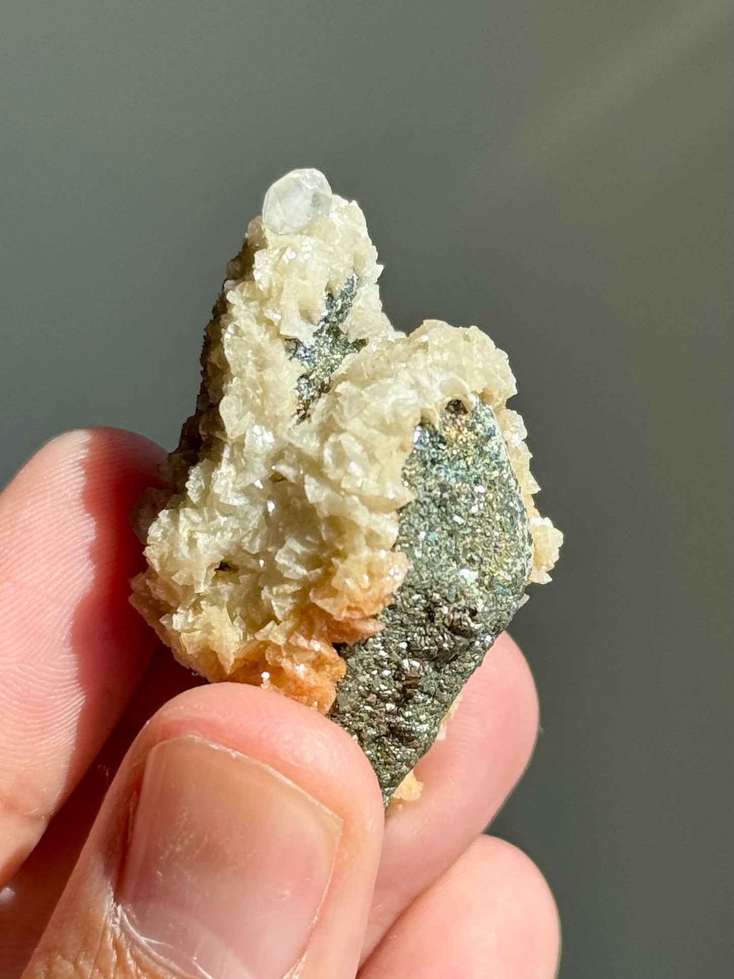 Quartz, Pyrite, Dolomite & Calcite