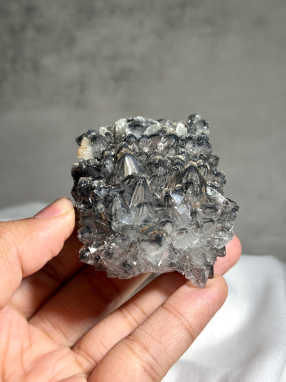 Quartz with Goethite & Calcite