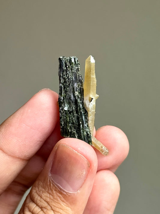 Hedenbergite & Quartz