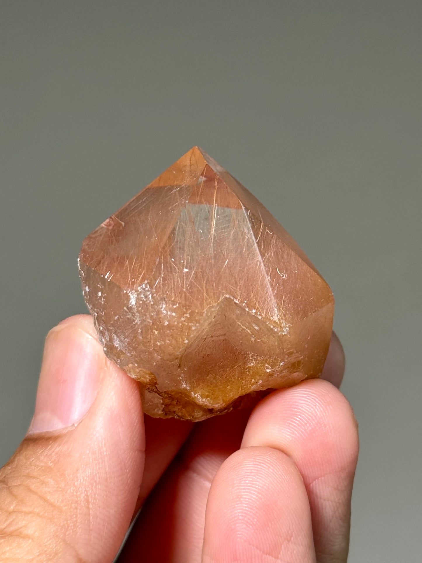 Semi-Polished Himalayan Quartz with Rutile