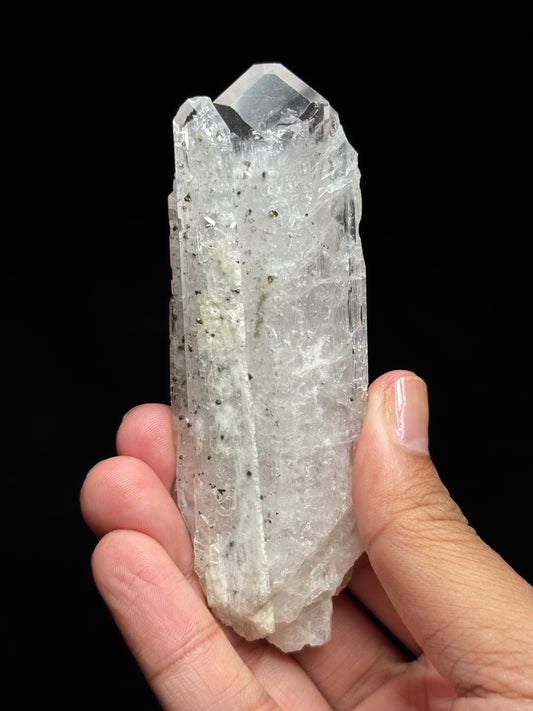 Pink Danburite with Pyrite