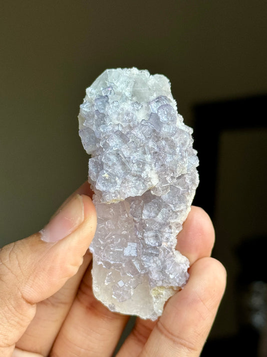 Fluorite on Quartz