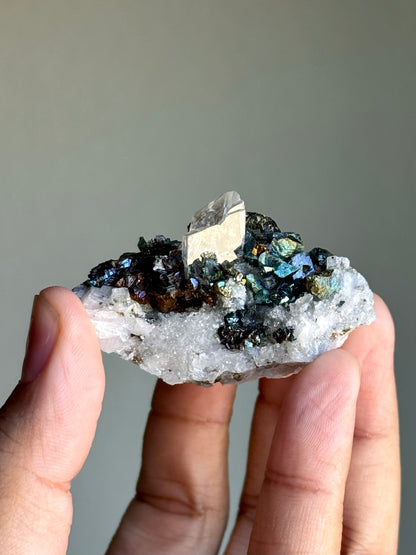 Dolomite, Chalchopyrite & Quartz