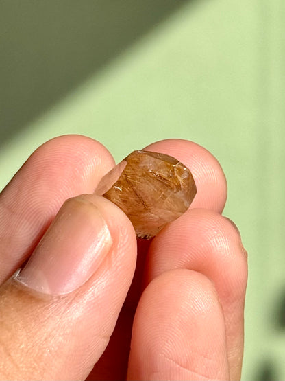 Semi-Polished Himalayan Quartz with Rutile