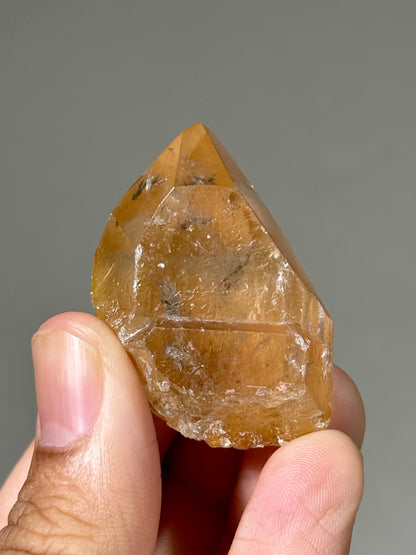 Semi-Polished Himalayan Quartz with Rutile