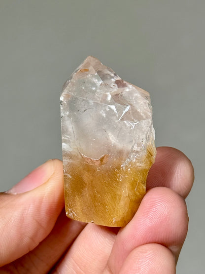 Semi-Polished Himalayan Quartz with Rutile