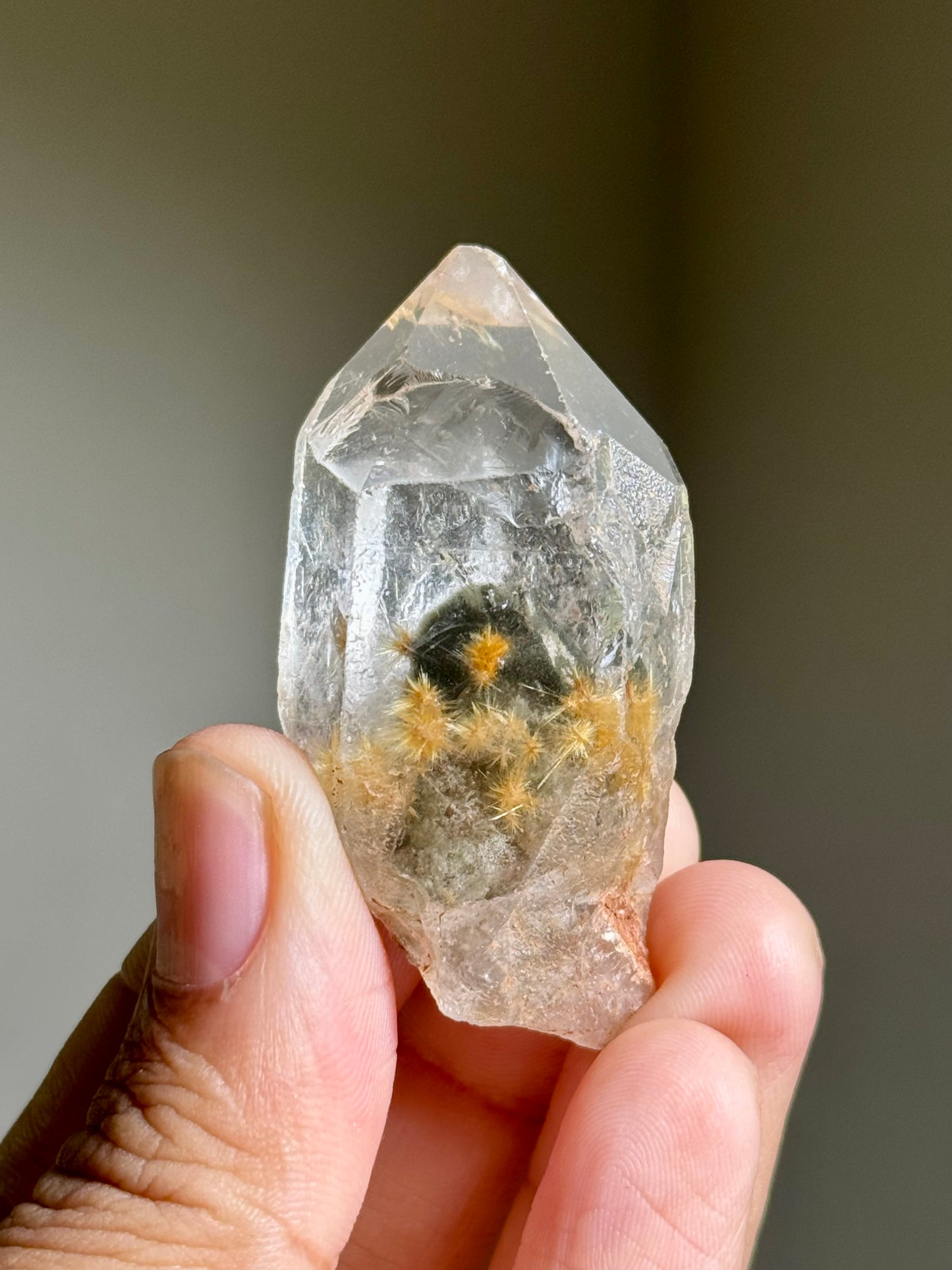 Dandelion Rutile in Quartz