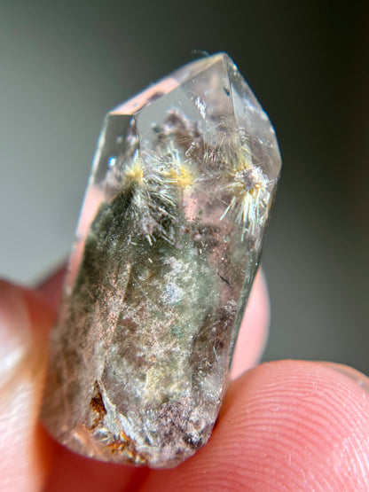 Dandelion Rutile in Quartz (Polished)