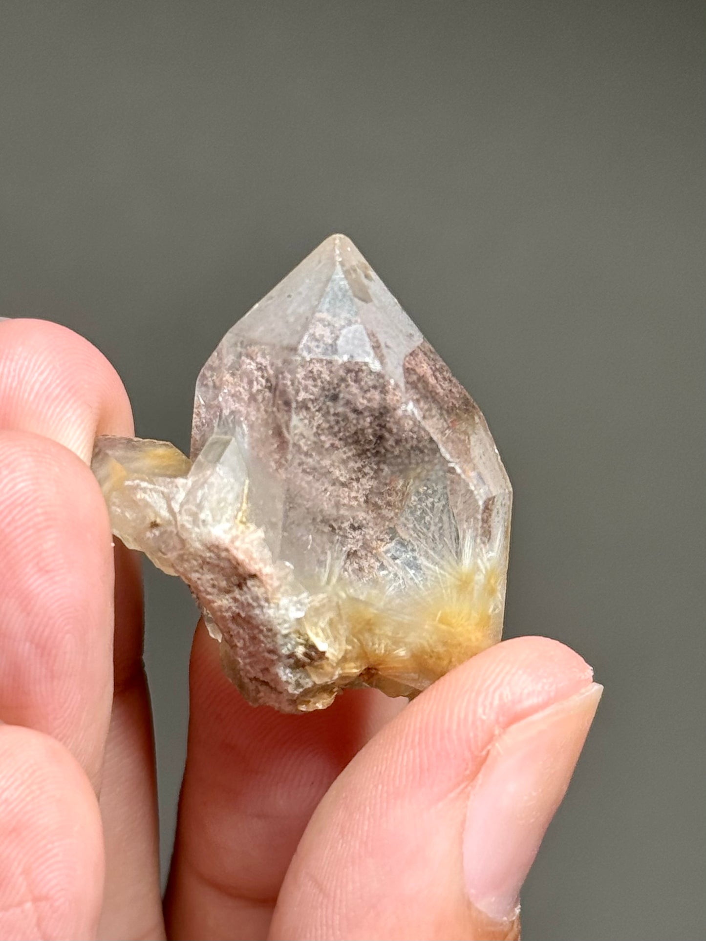 Dandelion Rutile in Quartz