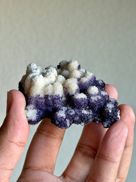 QR Code Fluorite on Quartz