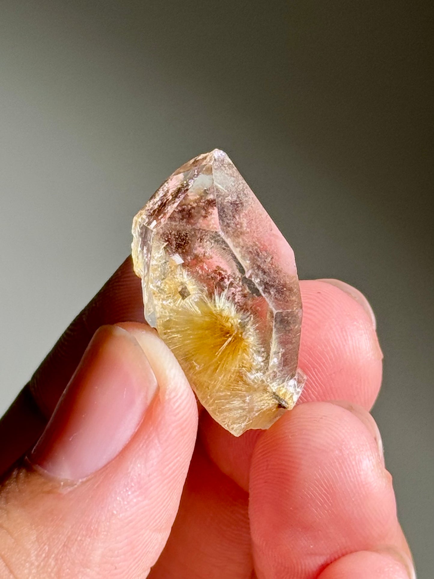 Dandelion Rutile in Quartz
