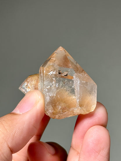 Semi-Polished Himalayan Quartz with Rutile