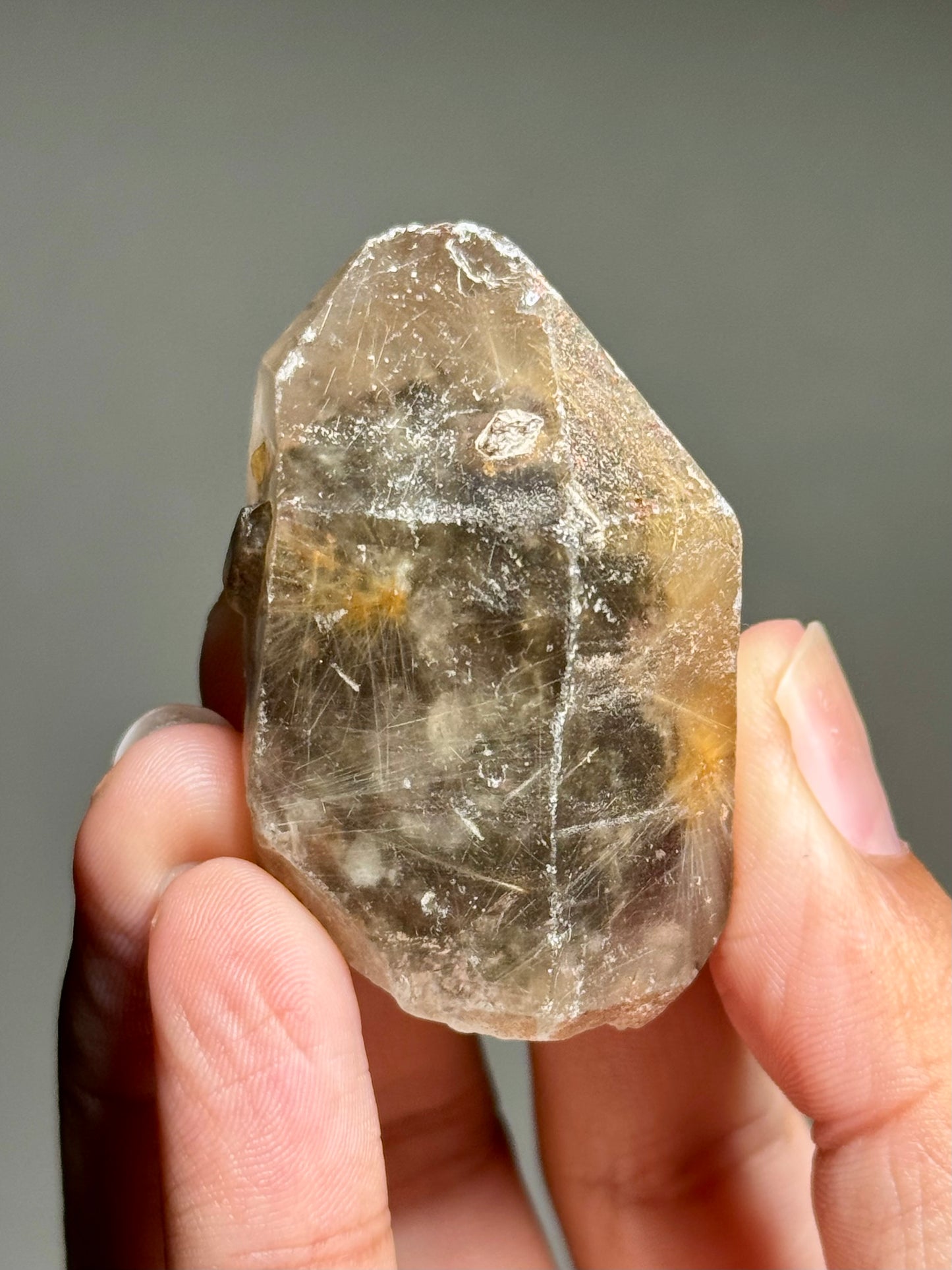 Dandelion Rutile in Quartz