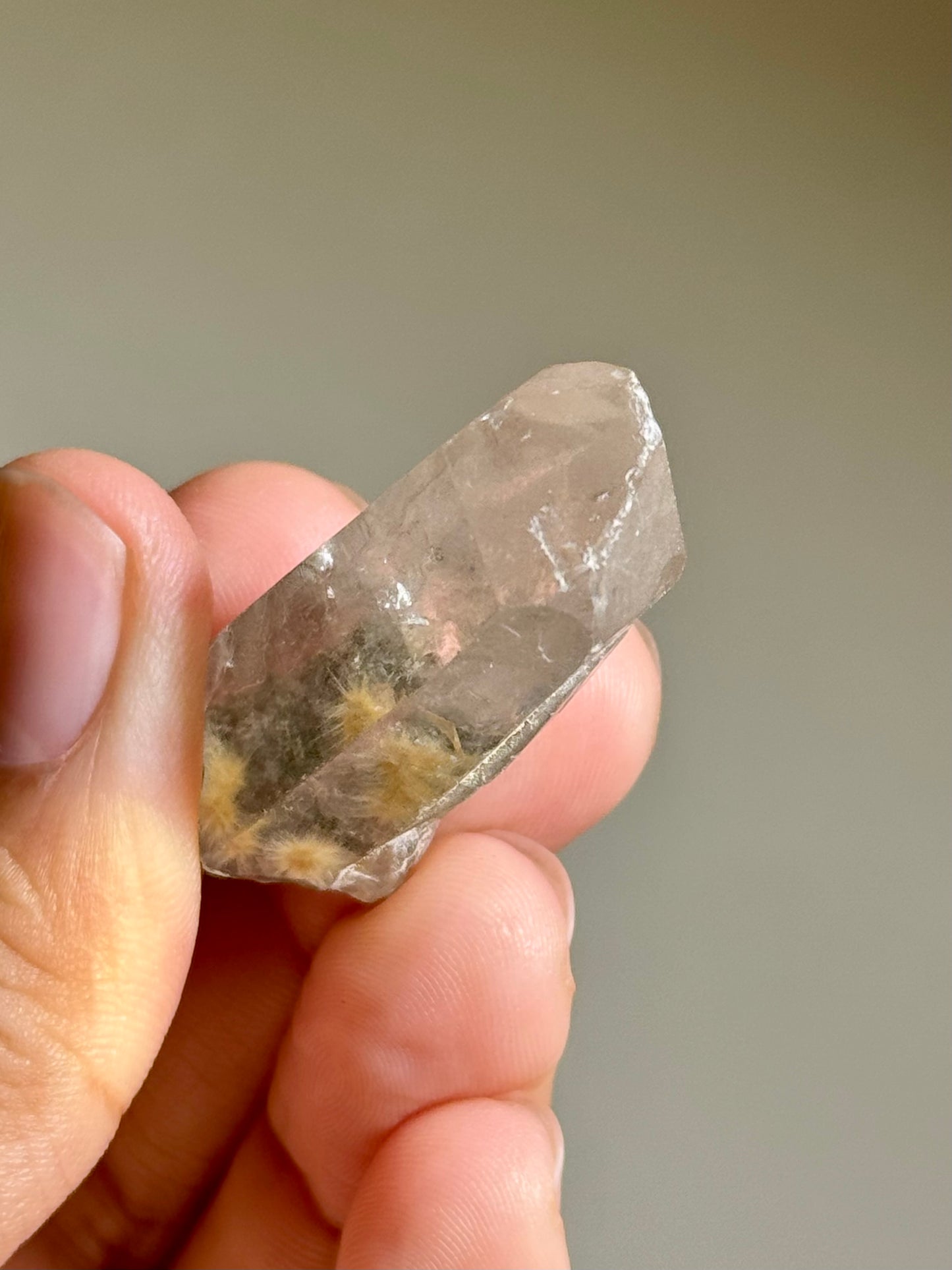 Dandelion Rutile in Quartz