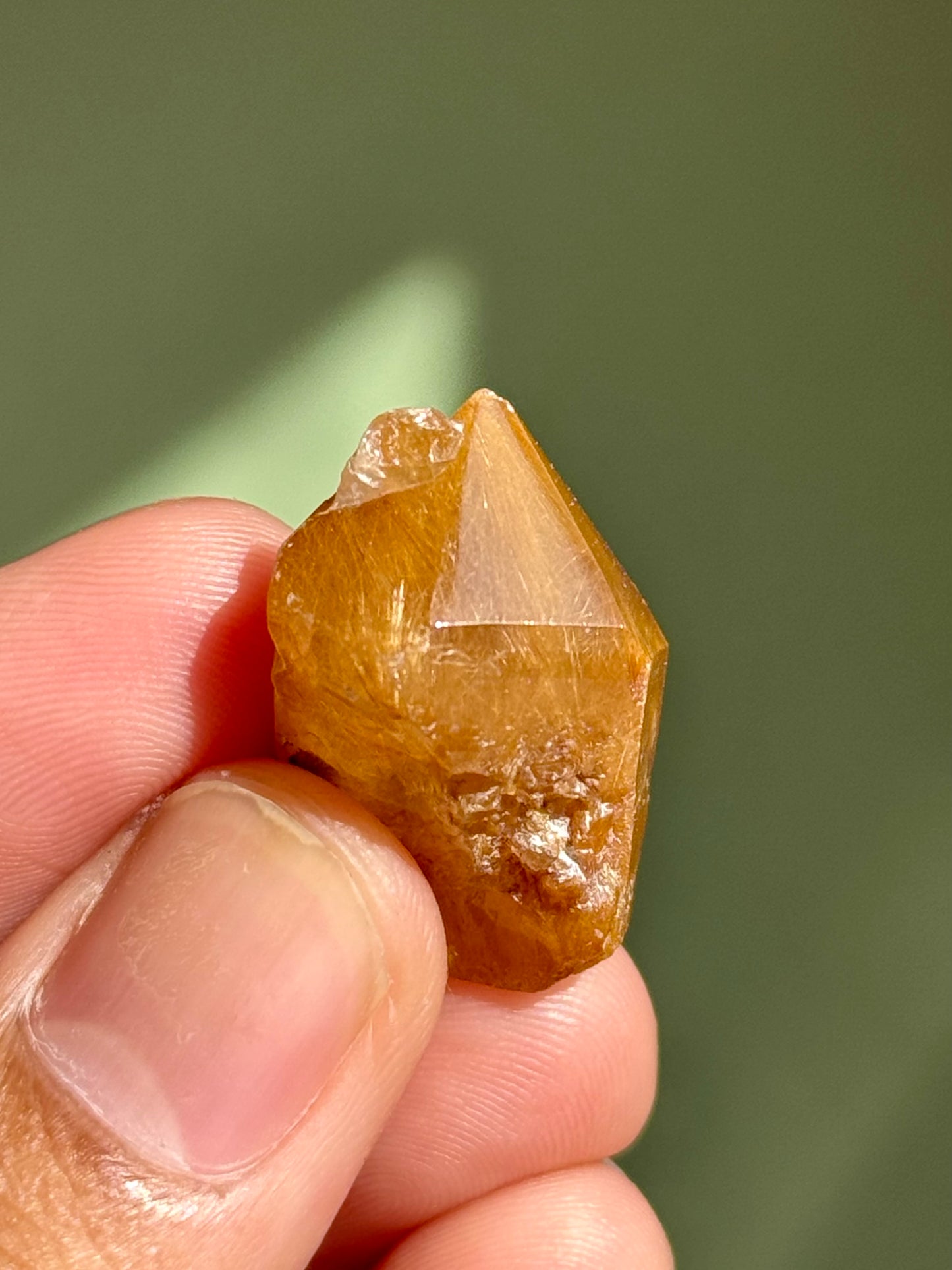 Semi-Polished Himalayan Quartz with Rutile