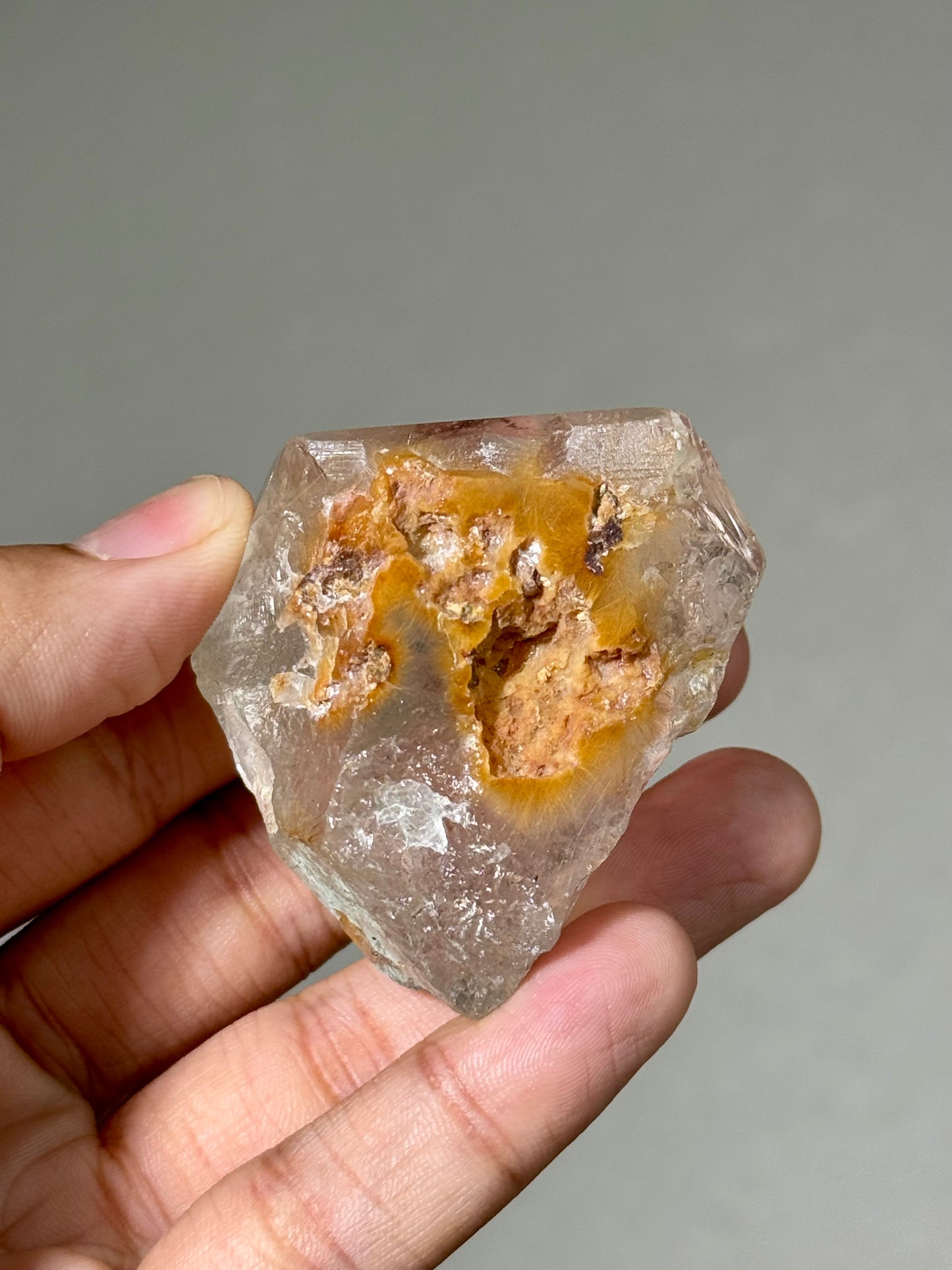 Semi-Polished Himalayan Quartz with Rutile