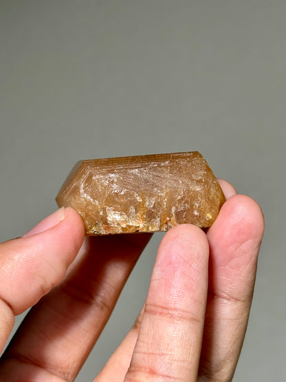 Semi-Polished Himalayan Quartz with Rutile