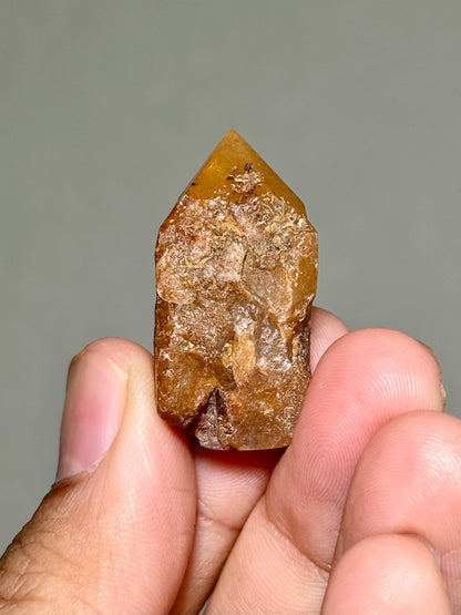 Semi-Polished Himalayan Quartz with Rutile