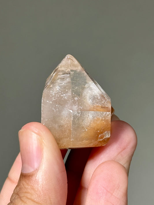 Semi-Polished Himalayan Quartz with Rutile
