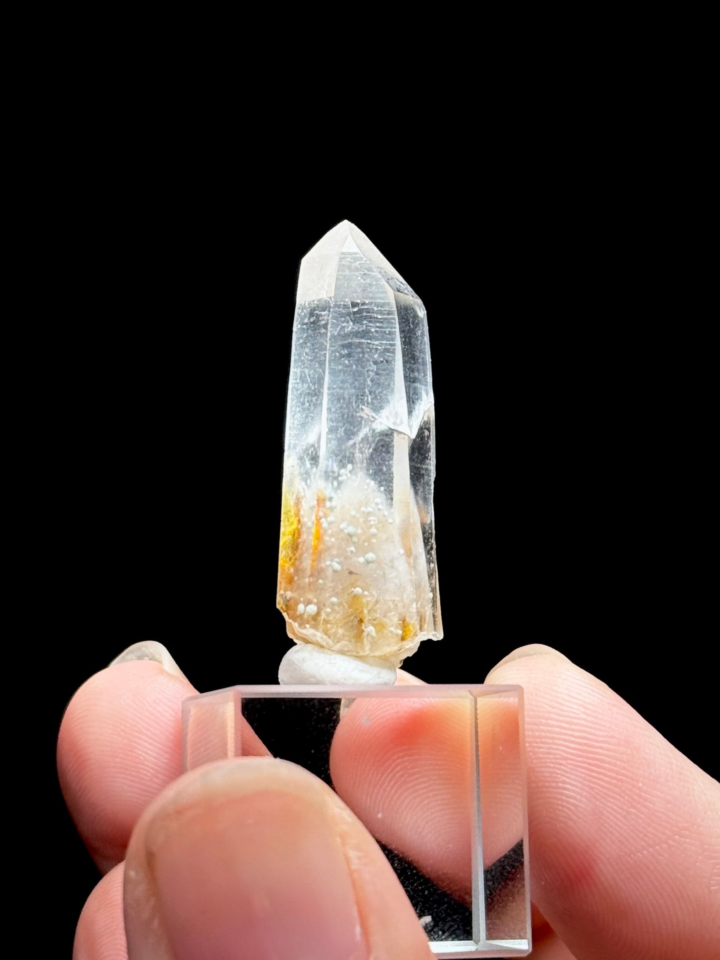 Cookite & Tremolite in Quartz