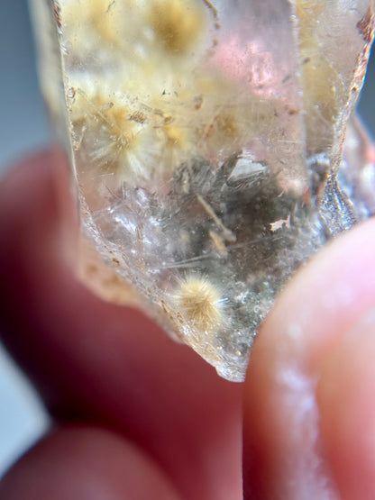 Dandelion Rutile in Quartz