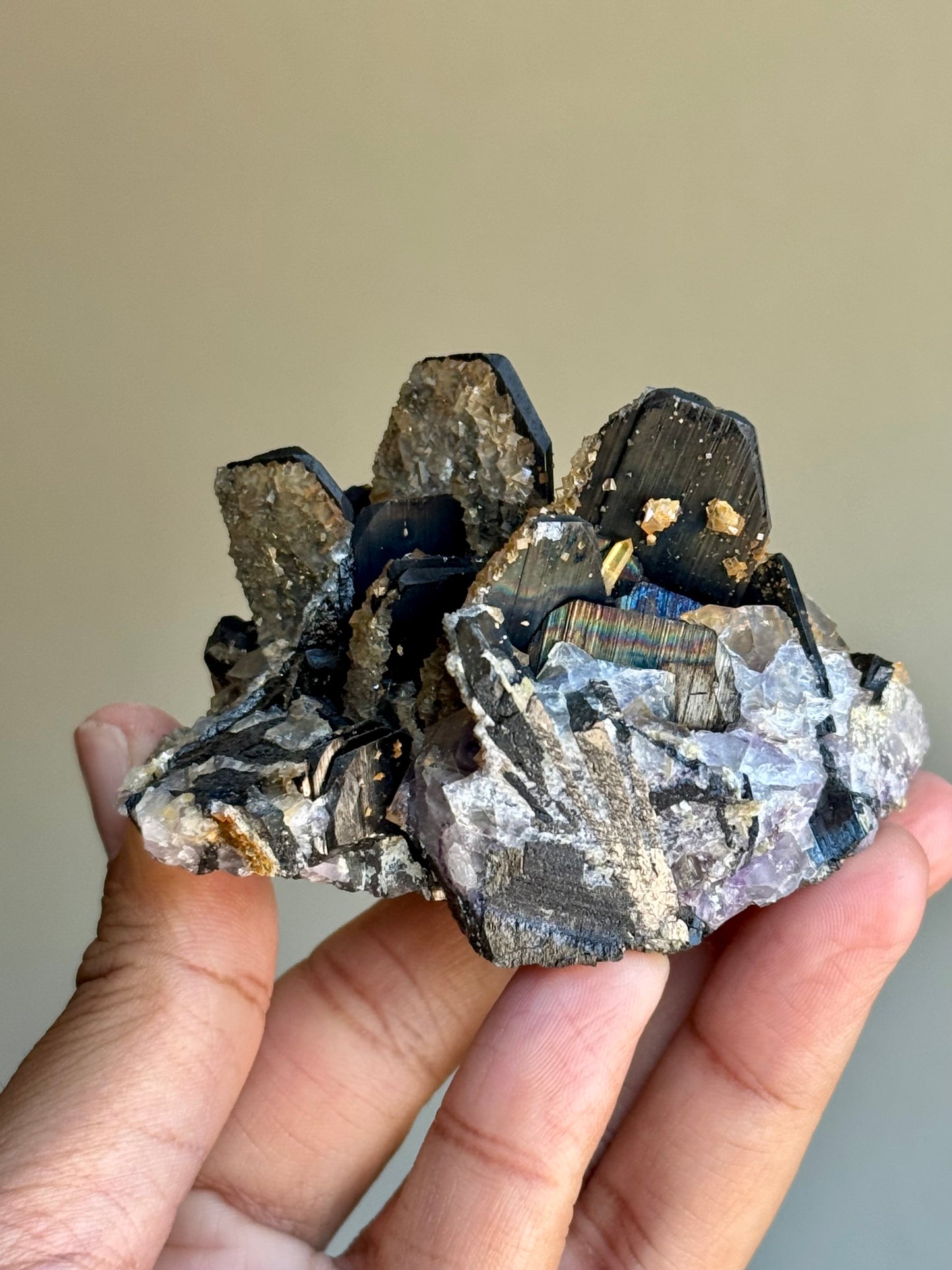 Ferberite & Fluorite