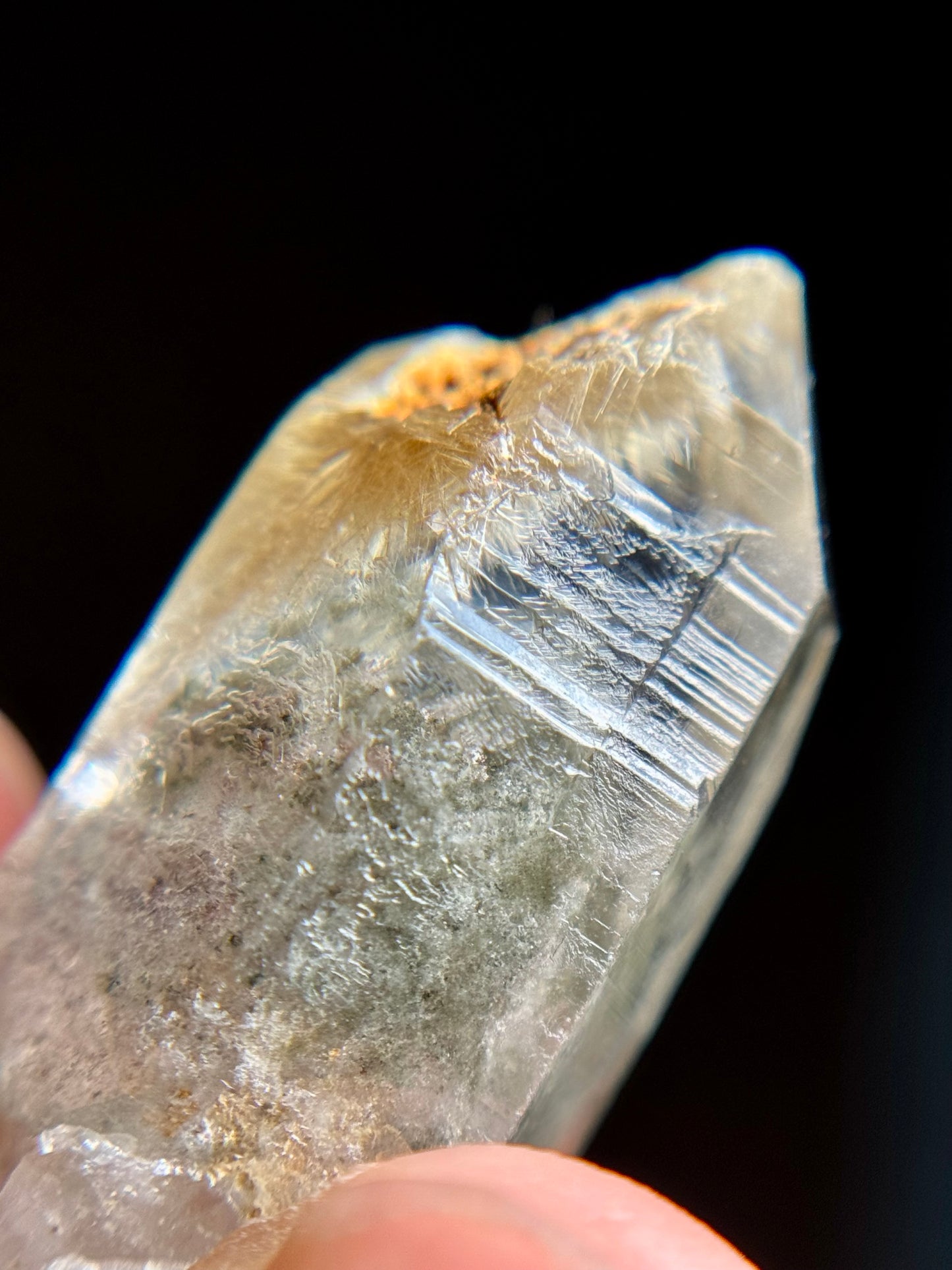 Rutile in Quartz