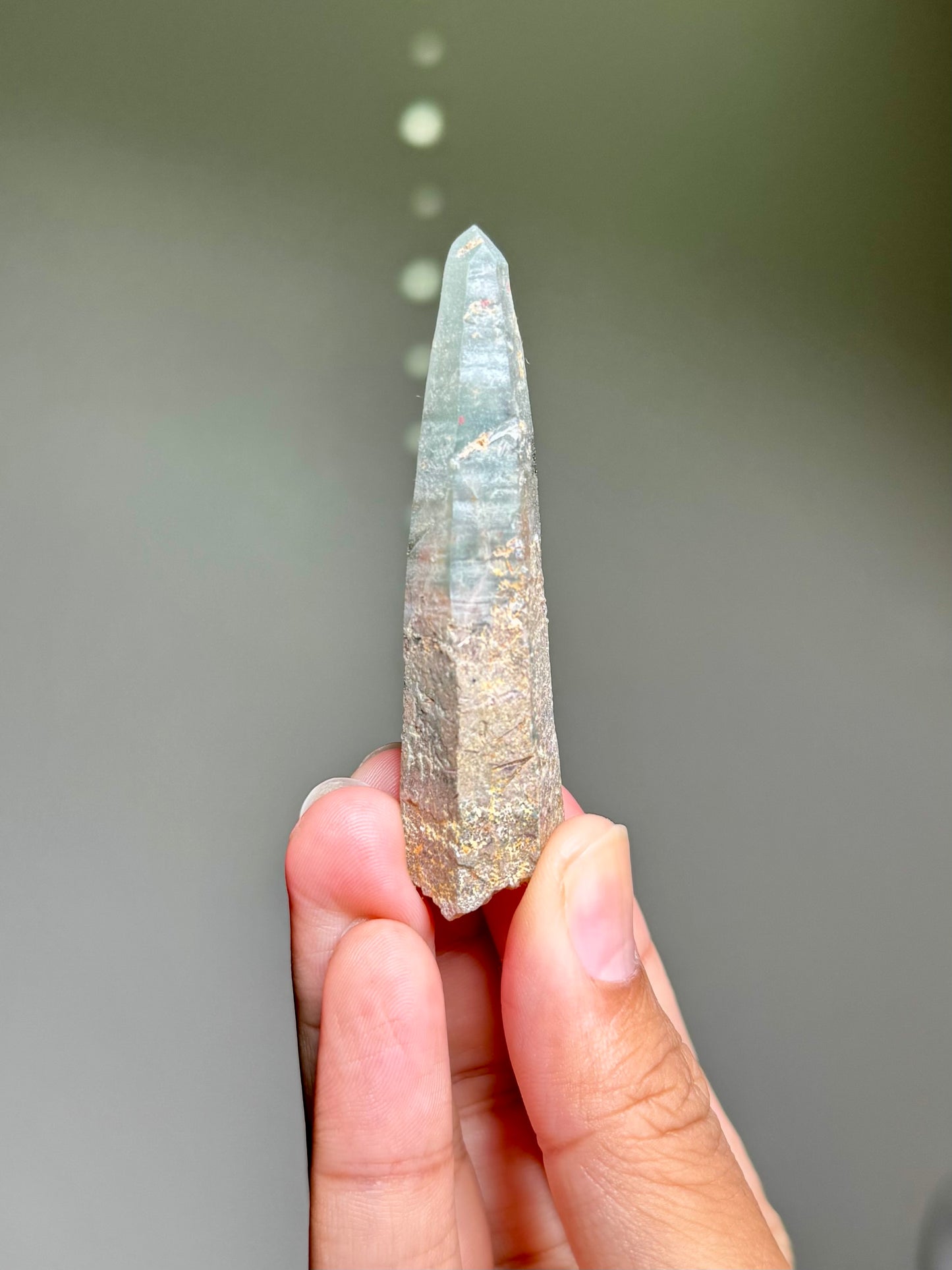 Byssolite & Rutile in Quartz