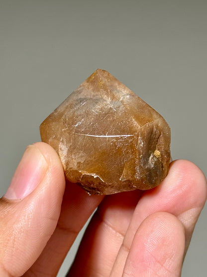 Semi-Polished Himalayan Quartz with Rutile