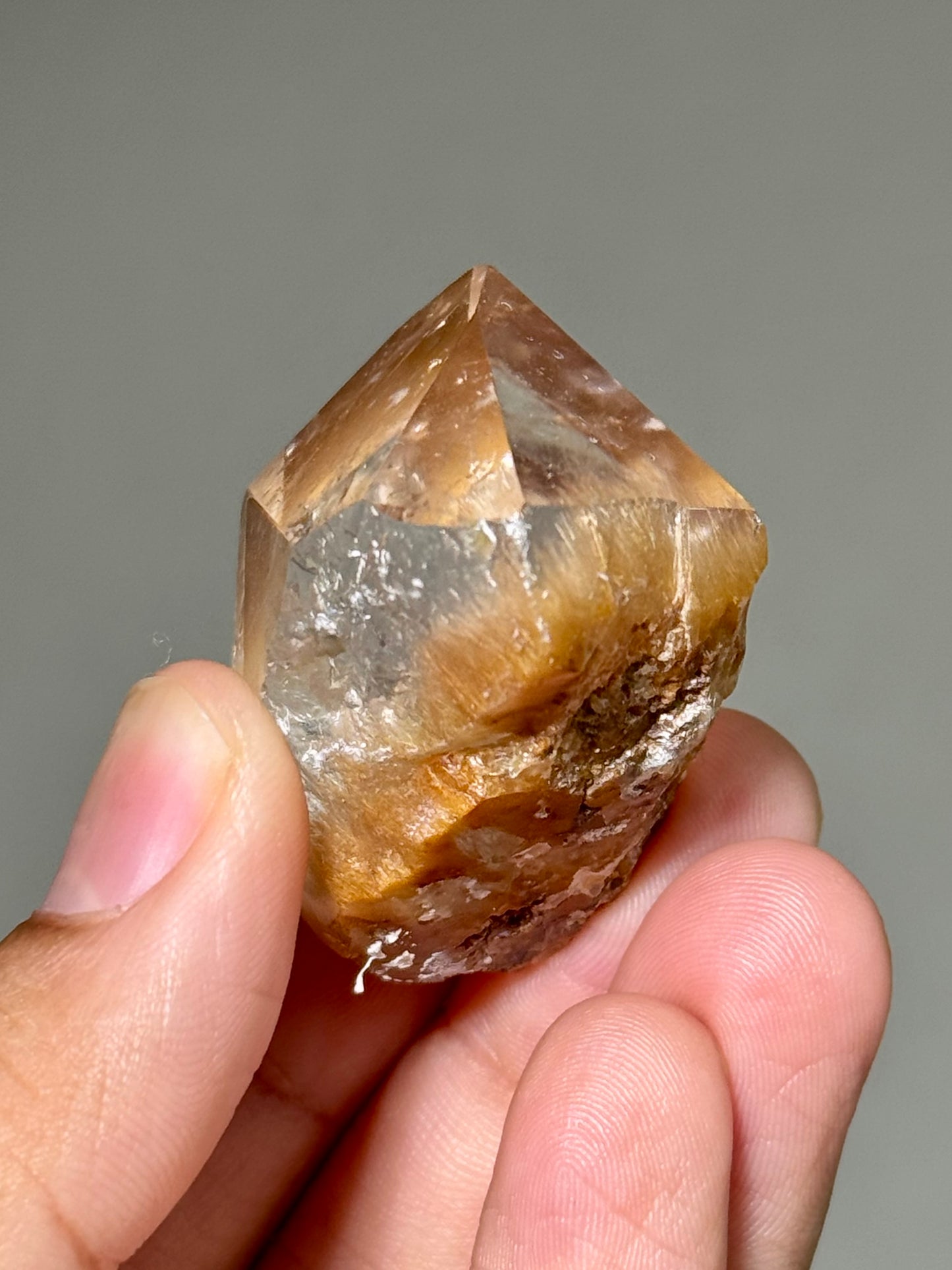 Semi-Polished Himalayan Quartz with Rutile