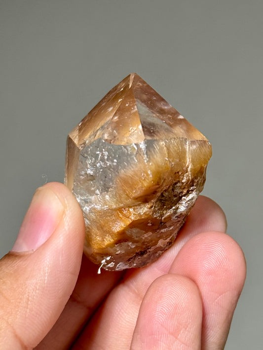 Semi-Polished Himalayan Quartz with Rutile