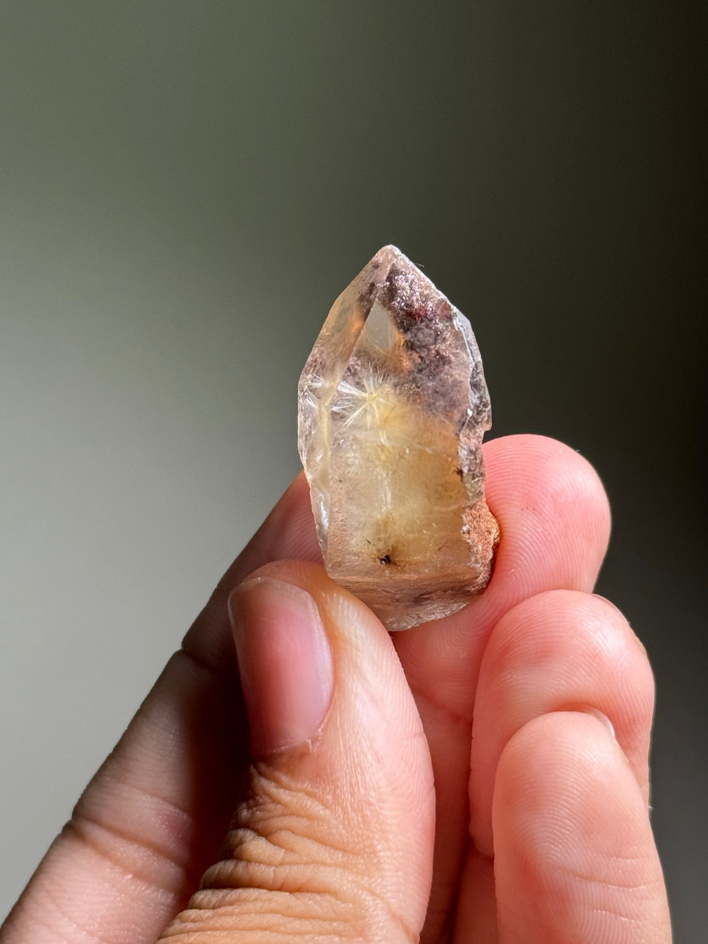 Dandelion Rutile in Quartz