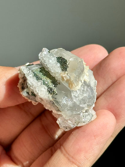 Quartz, Pyrite, Dolomite & Calcite