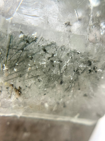 Byssolite & Rutile in Quartz